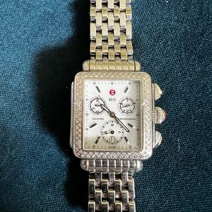 Classic Michele Deco Chronograph in stainless steel